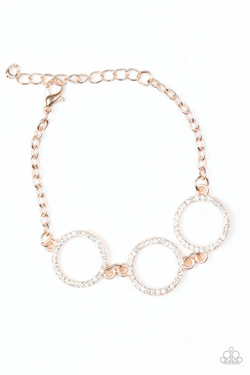 Dress The Part - Rose Gold Bracelet - Paparazzi Accessories