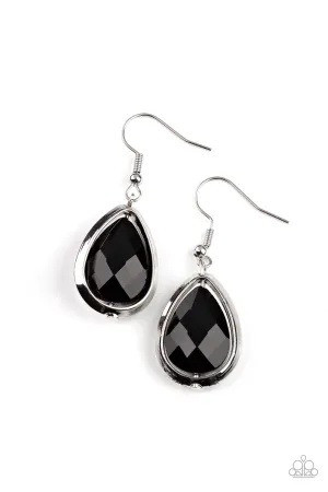 Drop-Dead Duchess - Black Earrings - Paparazzi Accessories