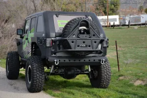 DV8 Off Road Tire Carrier Jeep Wrangler JK (2007-2018) Body Mount / with Bearing