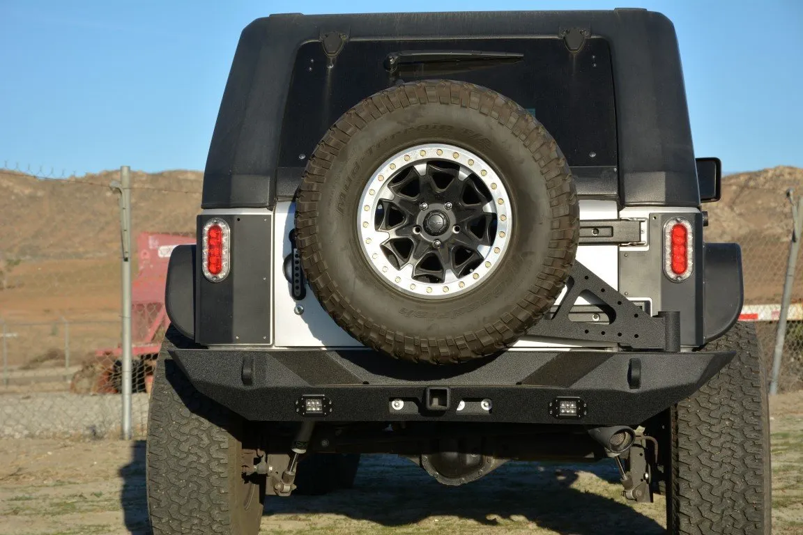 DV8 Off Road Tire Carrier Jeep Wrangler JK (2007-2018) Body Mount / with Bearing