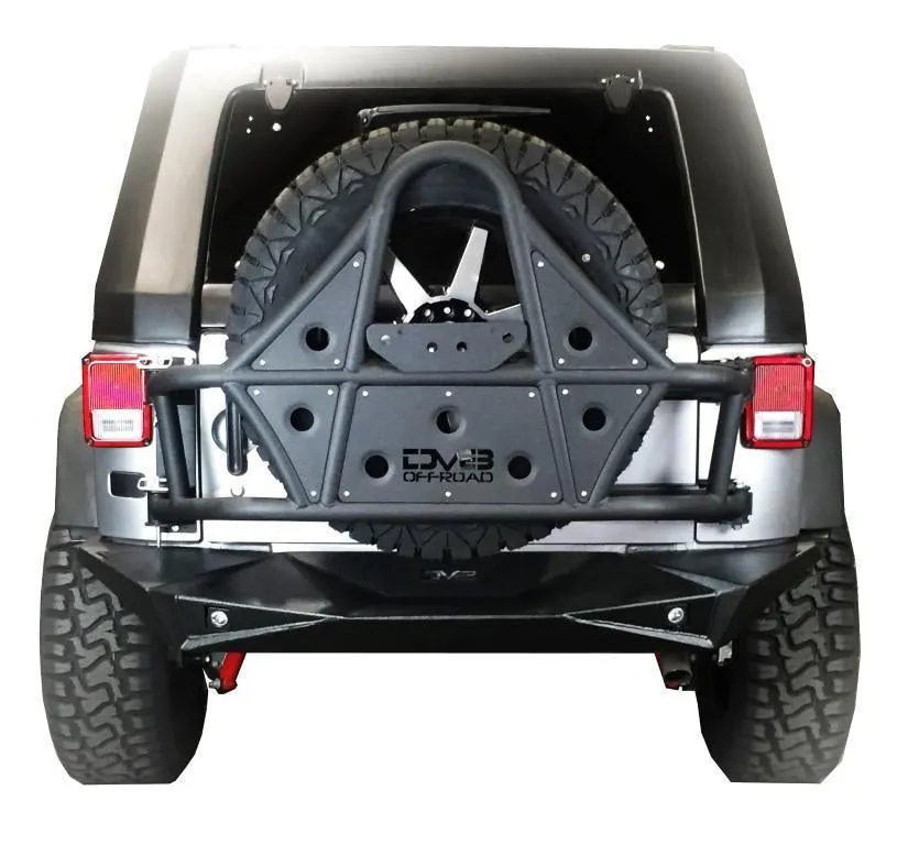 DV8 Off Road Tire Carrier Jeep Wrangler JK (2007-2018) Body Mount / with Bearing
