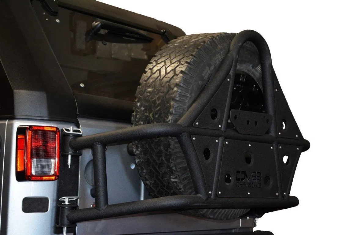 DV8 Off Road Tire Carrier Jeep Wrangler JK (2007-2018) Body Mount / with Bearing