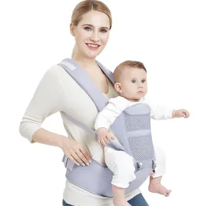 Ergonomic Baby Carrier Kangaroo With Hipseat - Multi-function Waist Stool