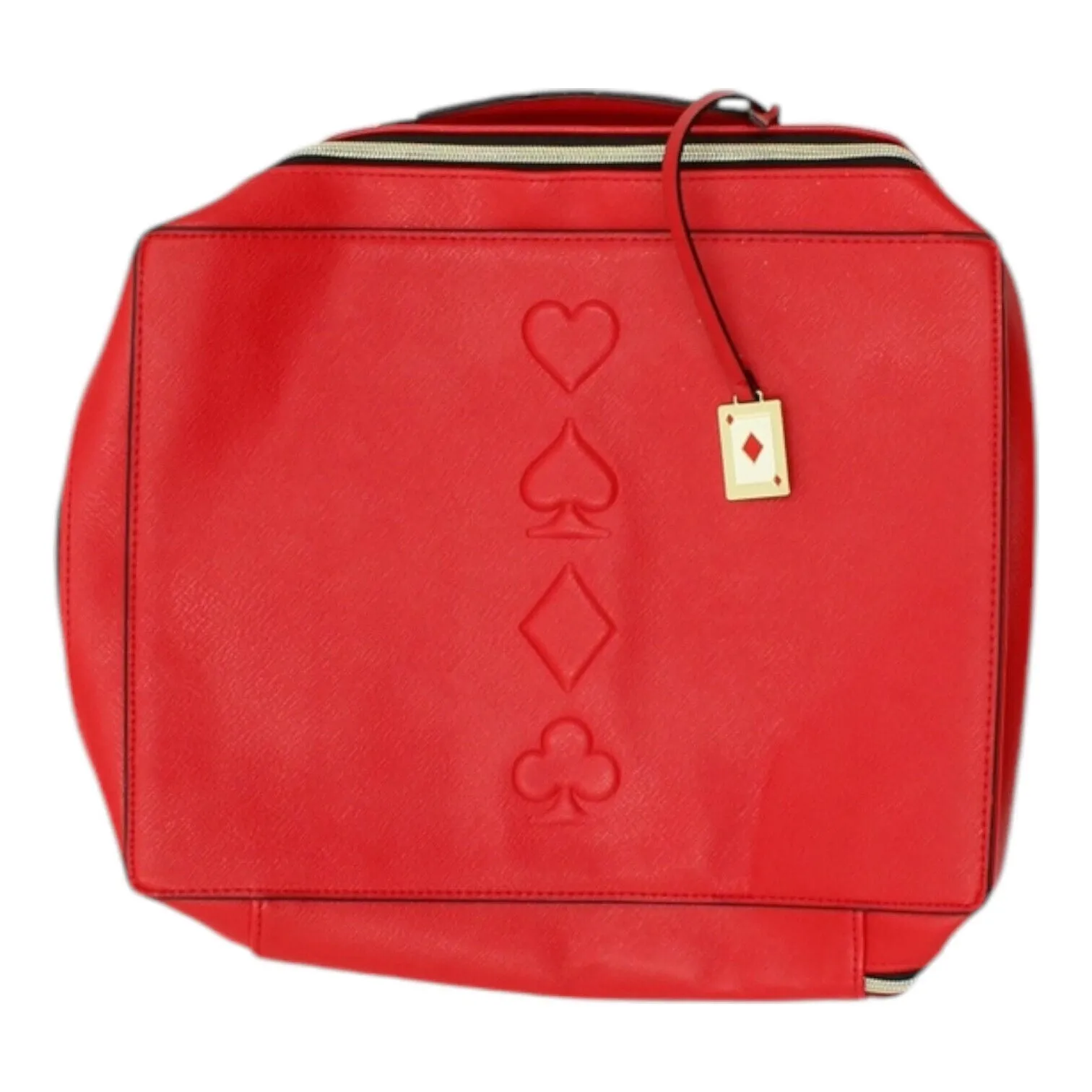 Estee Lauder Womens Red Travel Cosmetic Make Up Bag | High End Designer Bag VTG