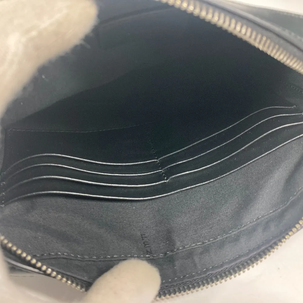 FENDI Clutch bag 7M0286 Leather / PVC black business bag Zucca logo
