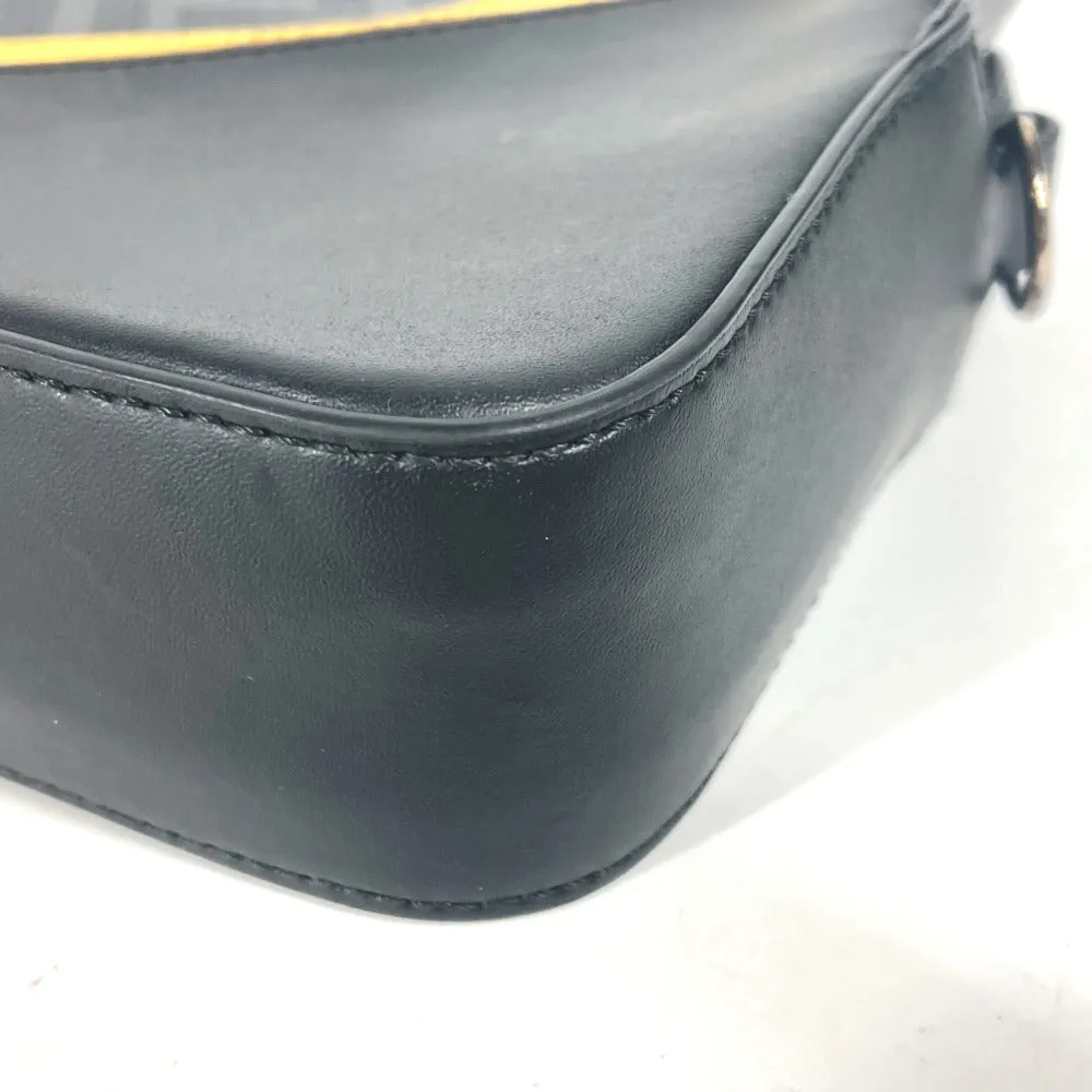 FENDI Clutch bag 7M0286 Leather / PVC black business bag Zucca logo