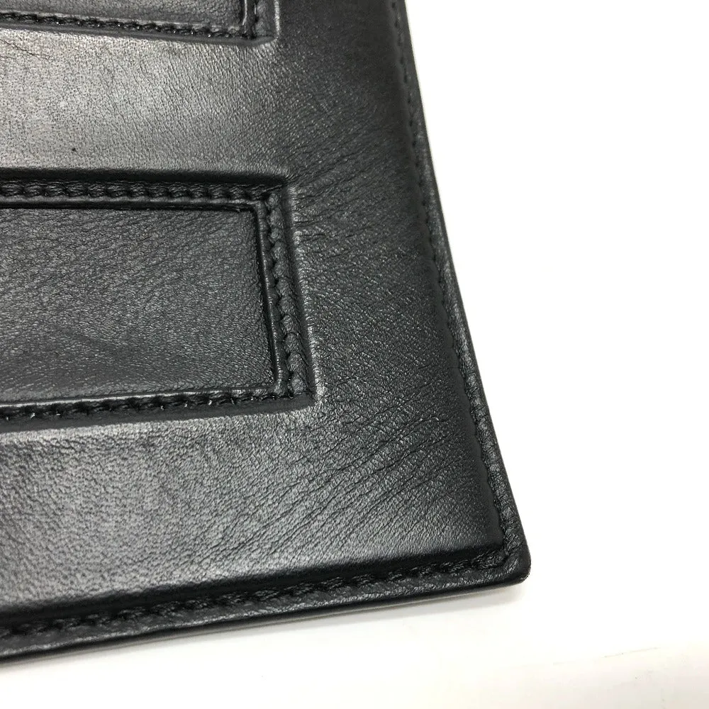FENDI Clutch bag 7N0113 leather black logo Mini bag unisex(Unisex) Used
