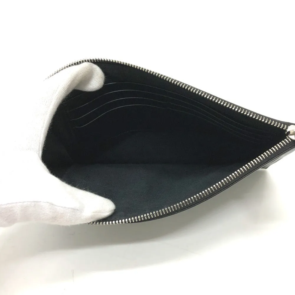 FENDI Clutch bag 7N0113 leather black logo Mini bag unisex(Unisex) Used