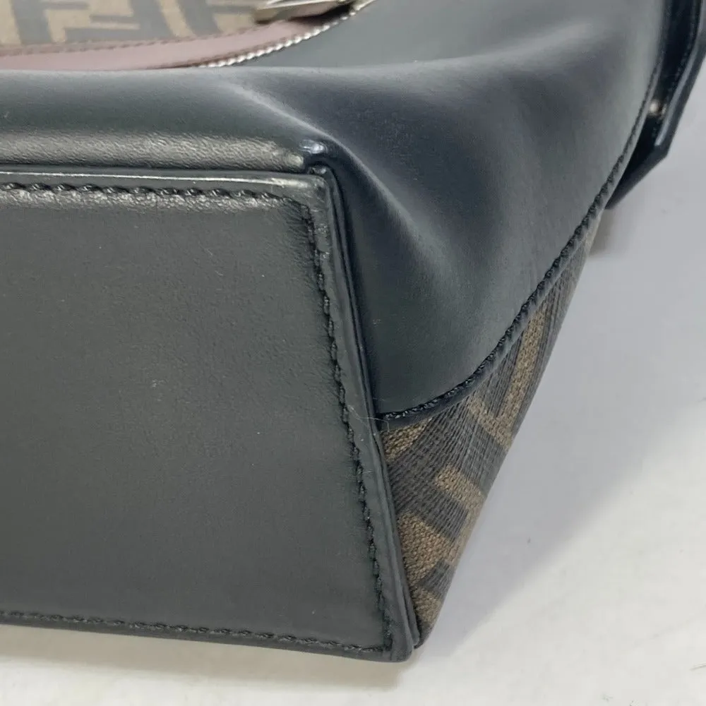 FENDI Handbag 8BH253 PVC Brown Zucca Briefcase mens Used