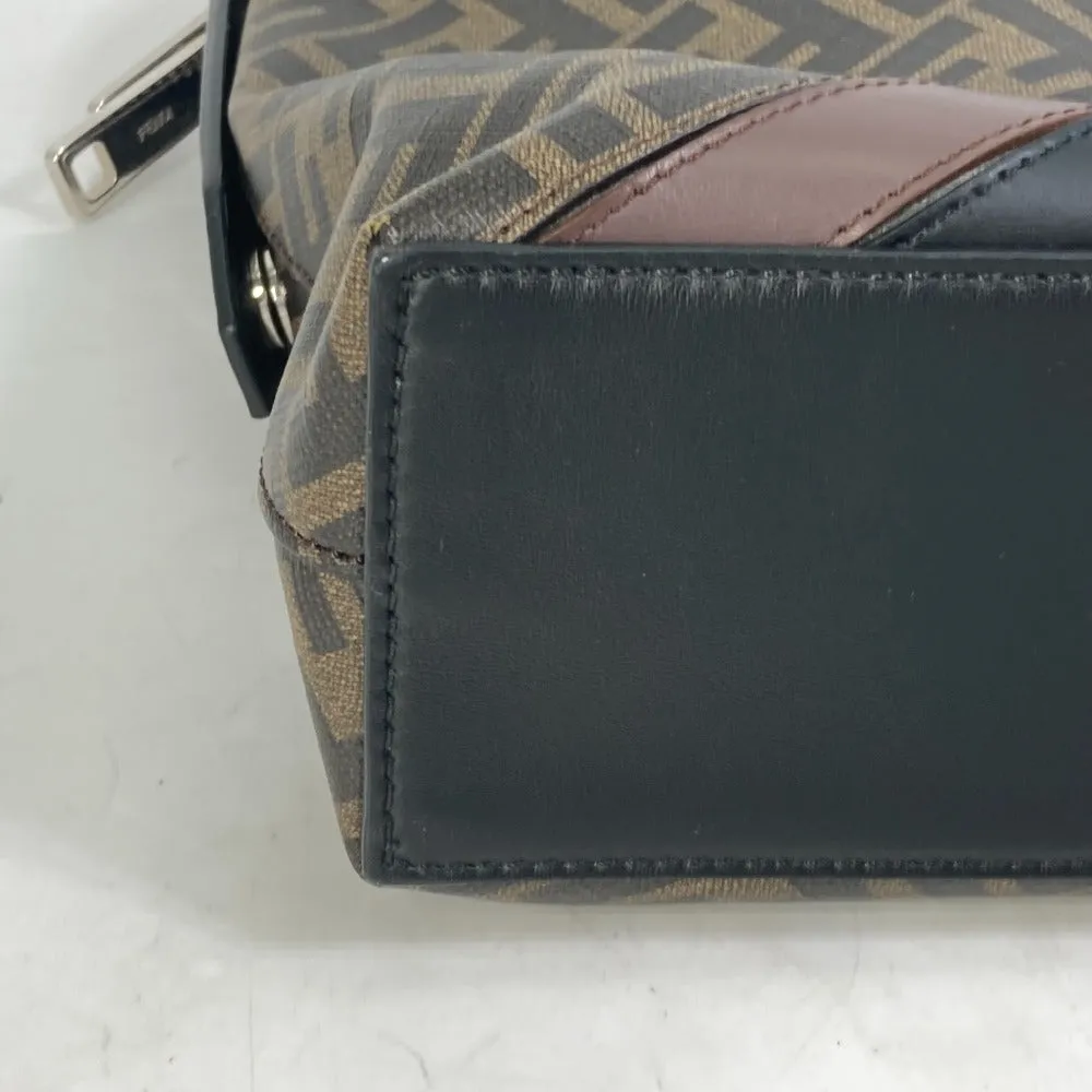 FENDI Handbag 8BH253 PVC Brown Zucca Briefcase mens Used