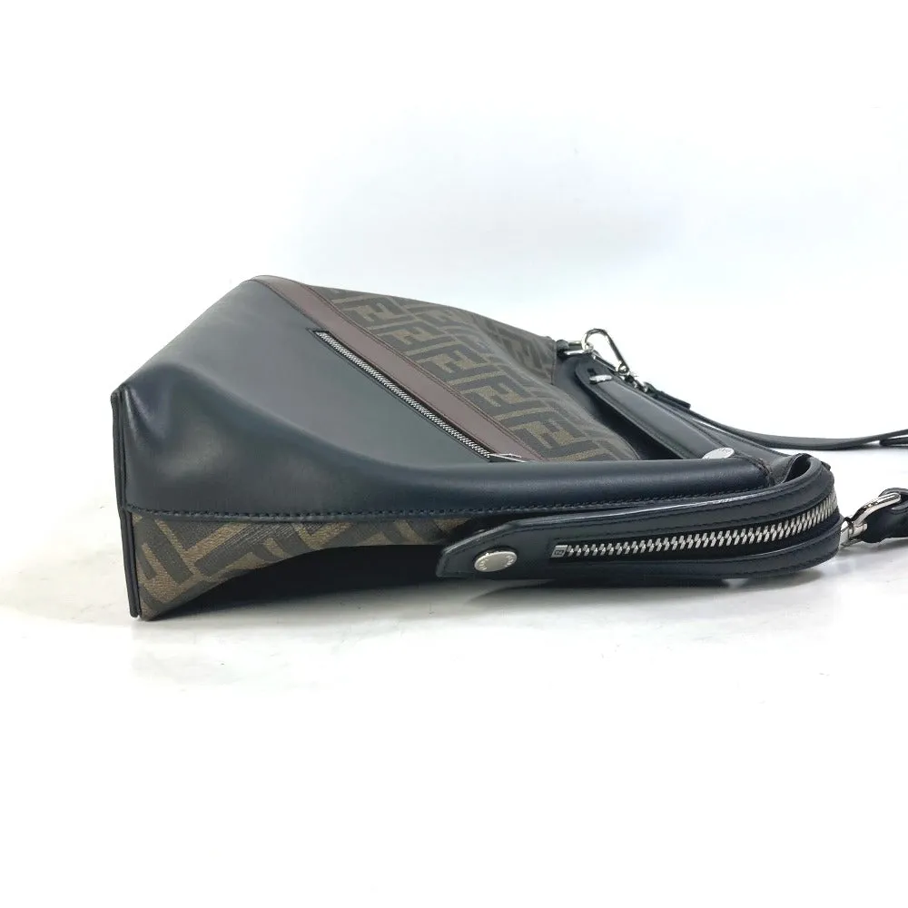 FENDI Handbag 8BH253 PVC Brown Zucca Briefcase mens Used