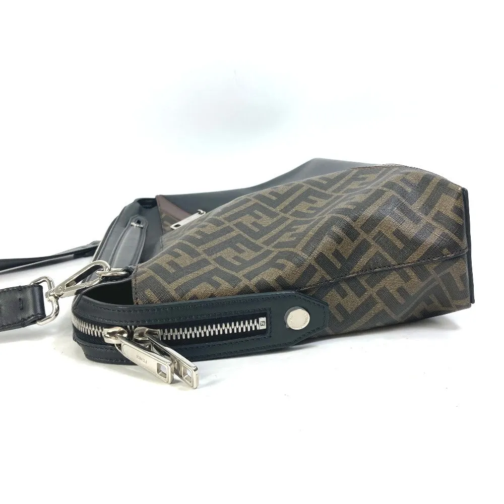 FENDI Handbag 8BH253 PVC Brown Zucca Briefcase mens Used