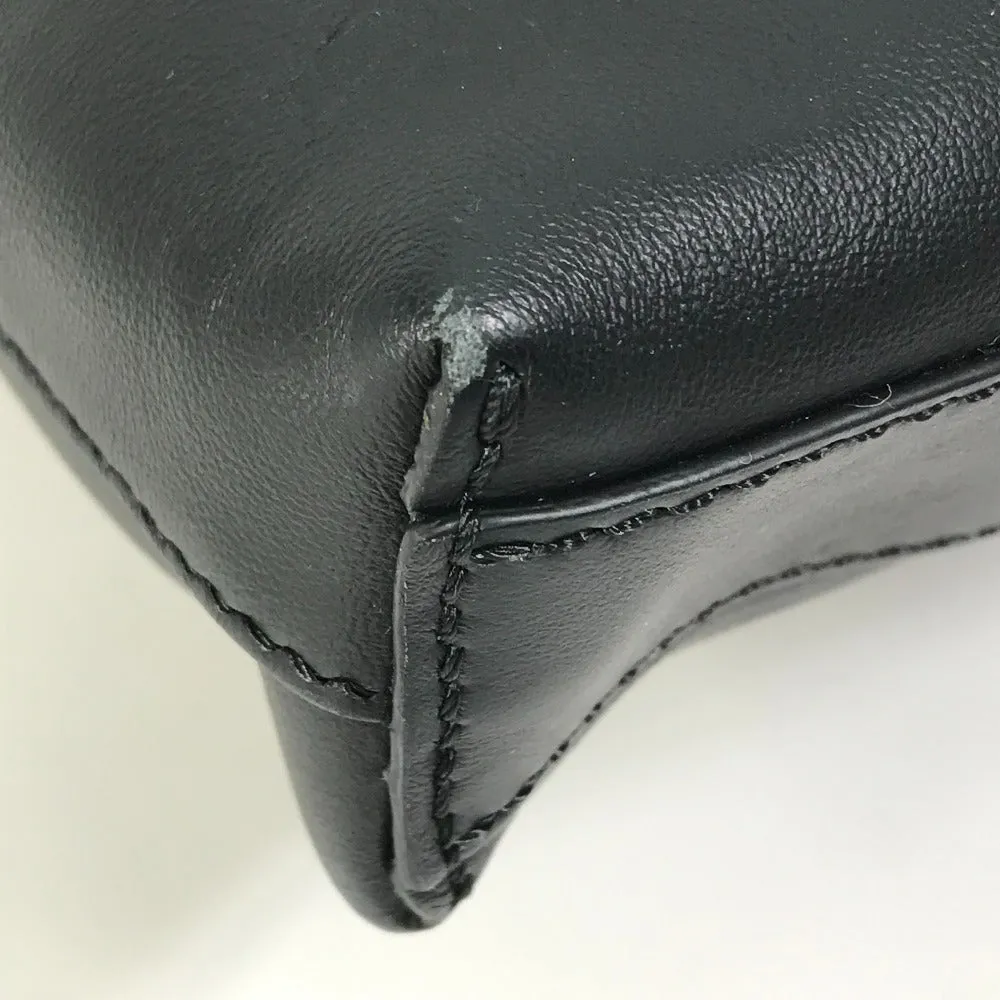 FENDI Shoulder Bag 7VA470 leather black crossbody clutch bag Monster Bugs mens Used