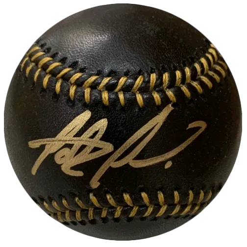 Fernando Tatis Jr Autographed Black Official Major League Baseball (JSA)