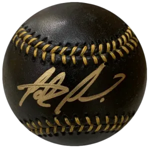 Fernando Tatis Jr Autographed Black Official Major League Baseball (JSA)