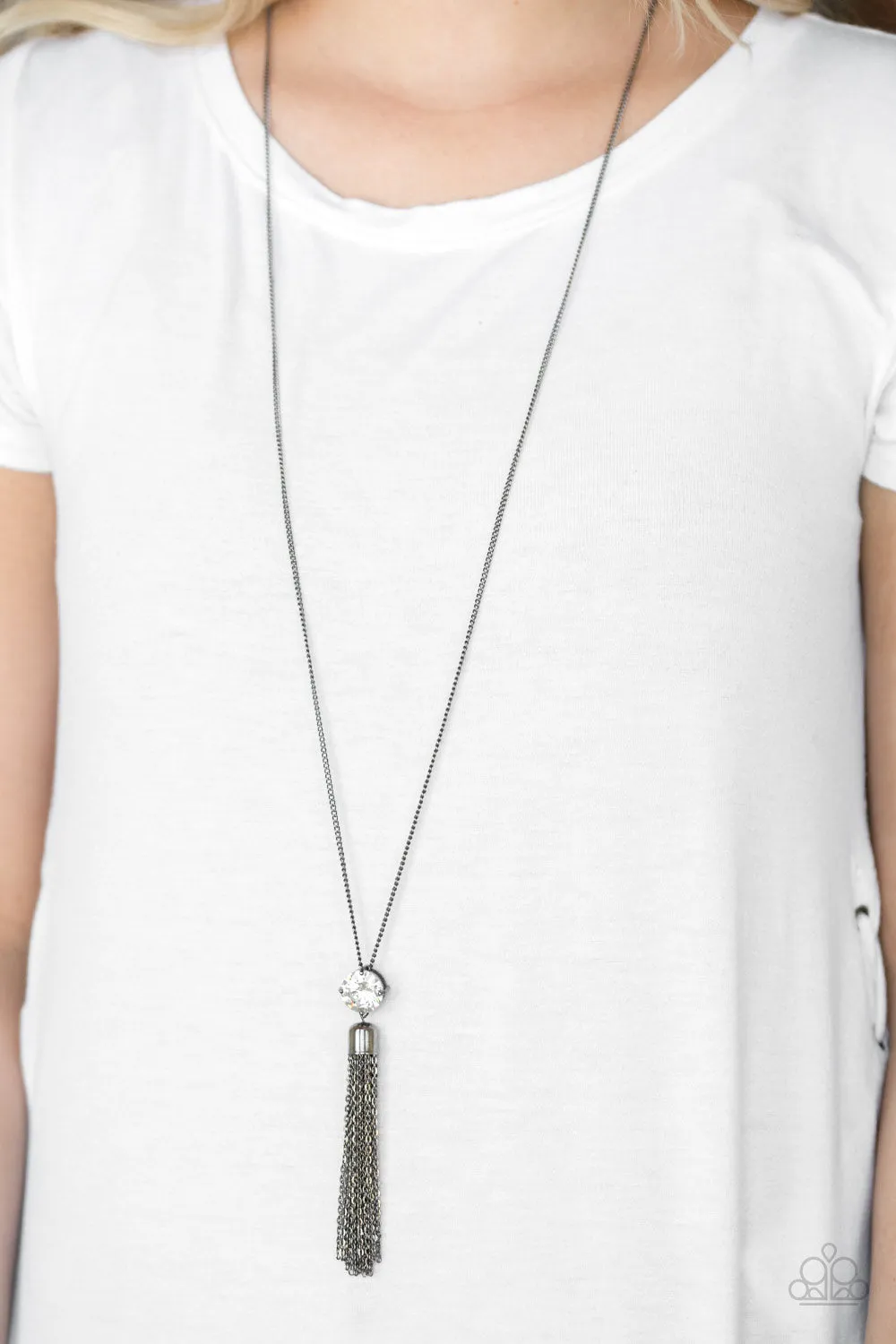 Five-Alarm FIREWORK - Black Necklace - Paparazzi Accessories