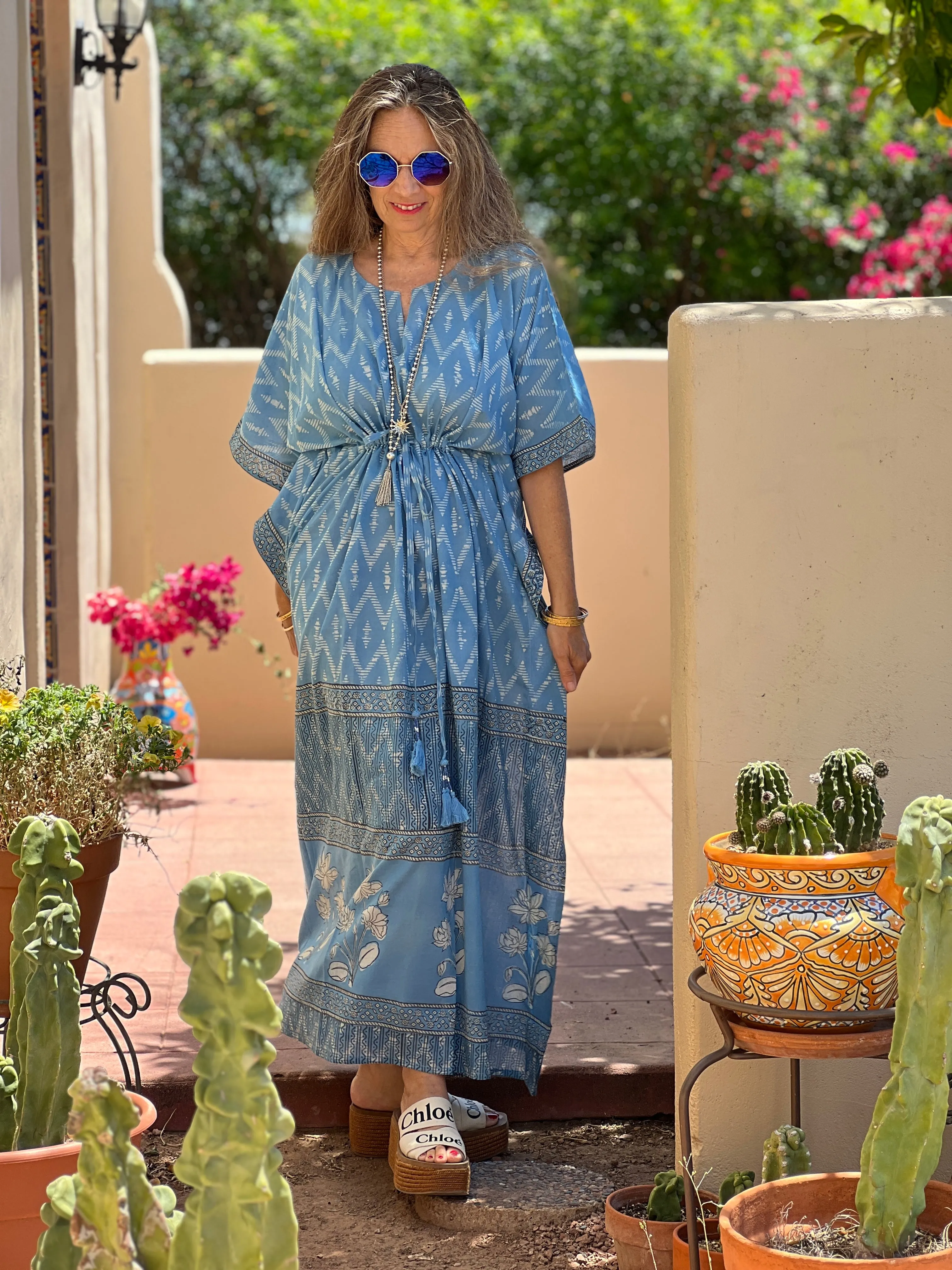 Fontainebleau Floral Maxi Kaftan Dress