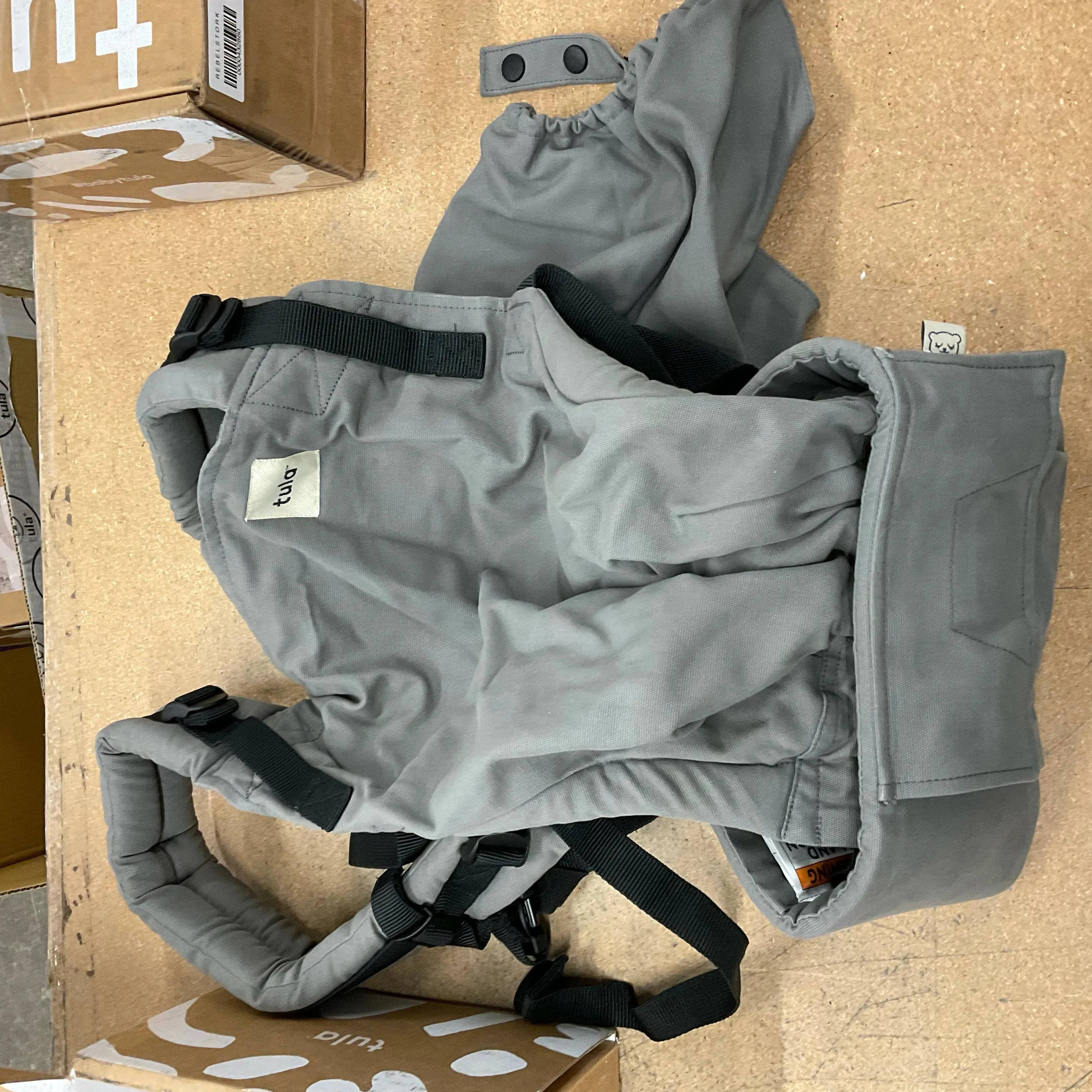 Free-to-Grow Baby Carrier, Cotton - Graphite (See Description)