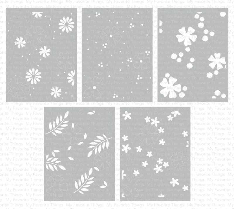 Friendly Flowers Stencil Set