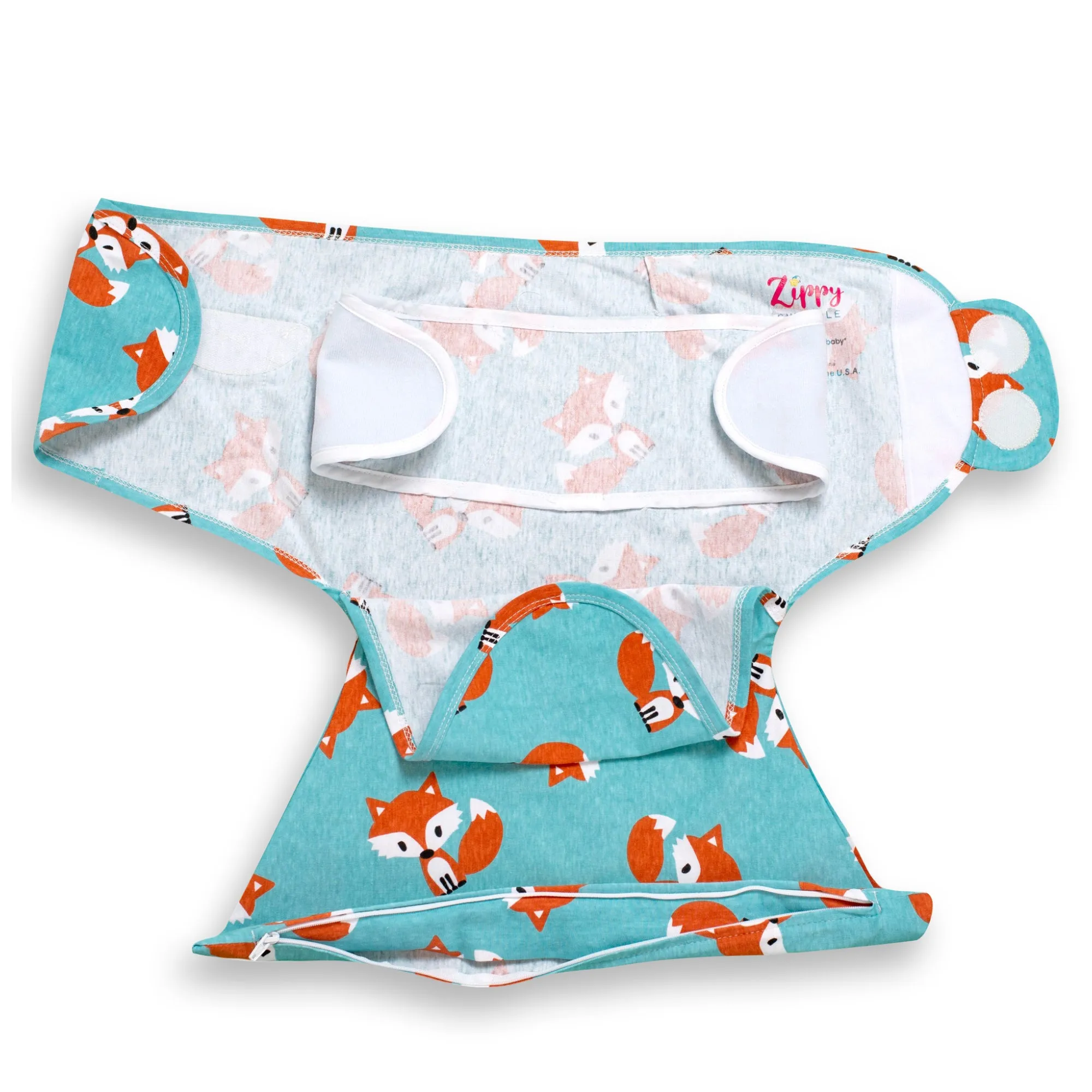 Friendly Fox Zippy Swaddle