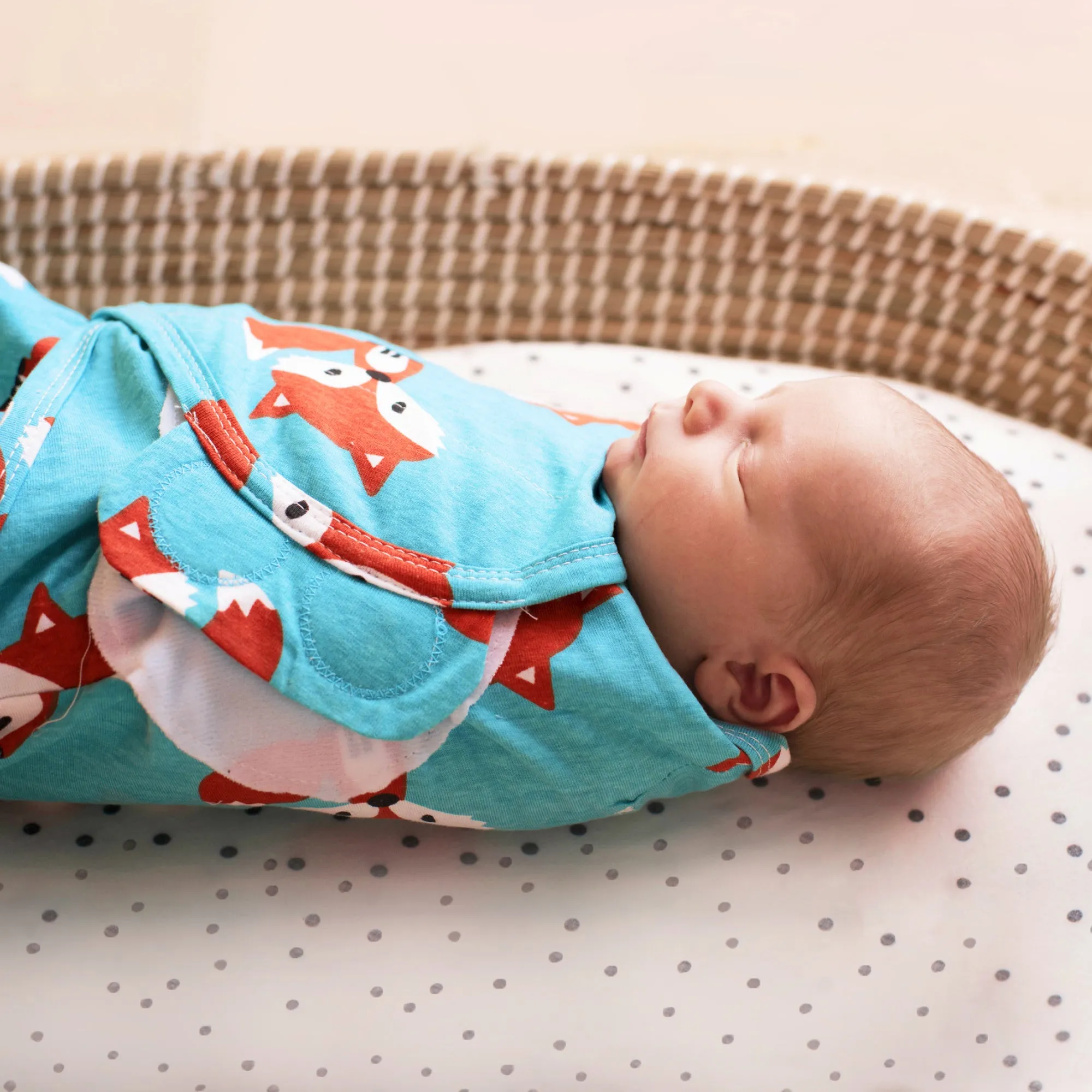 Friendly Fox Zippy Swaddle