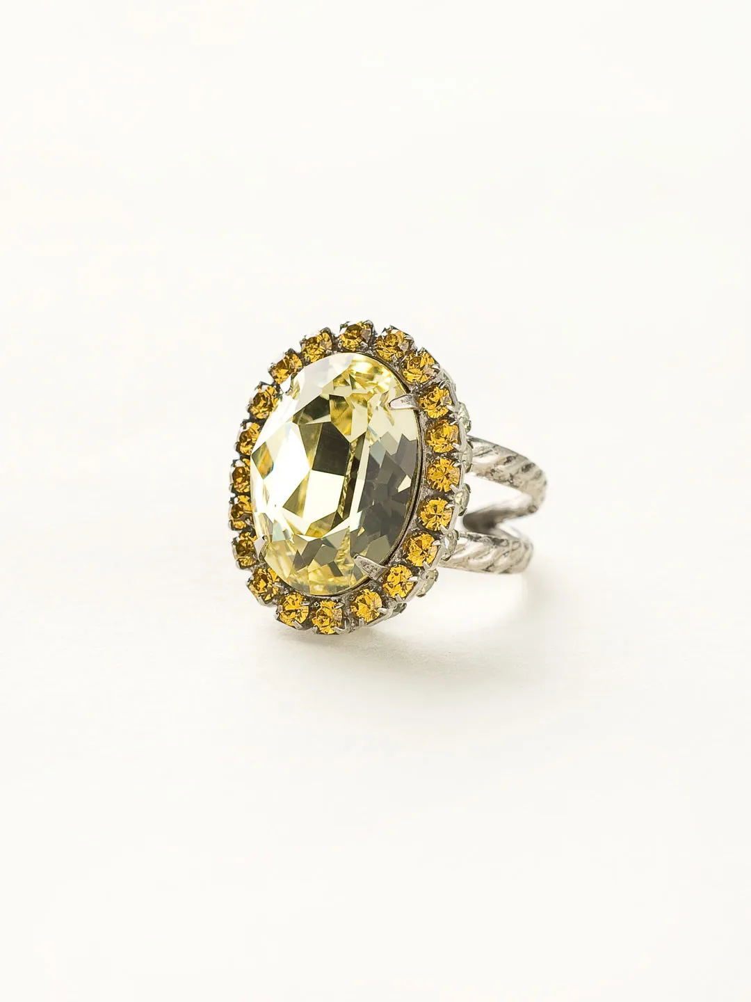 Glamorous Oval-Cut Cocktail Ring - RBT68ASLMD