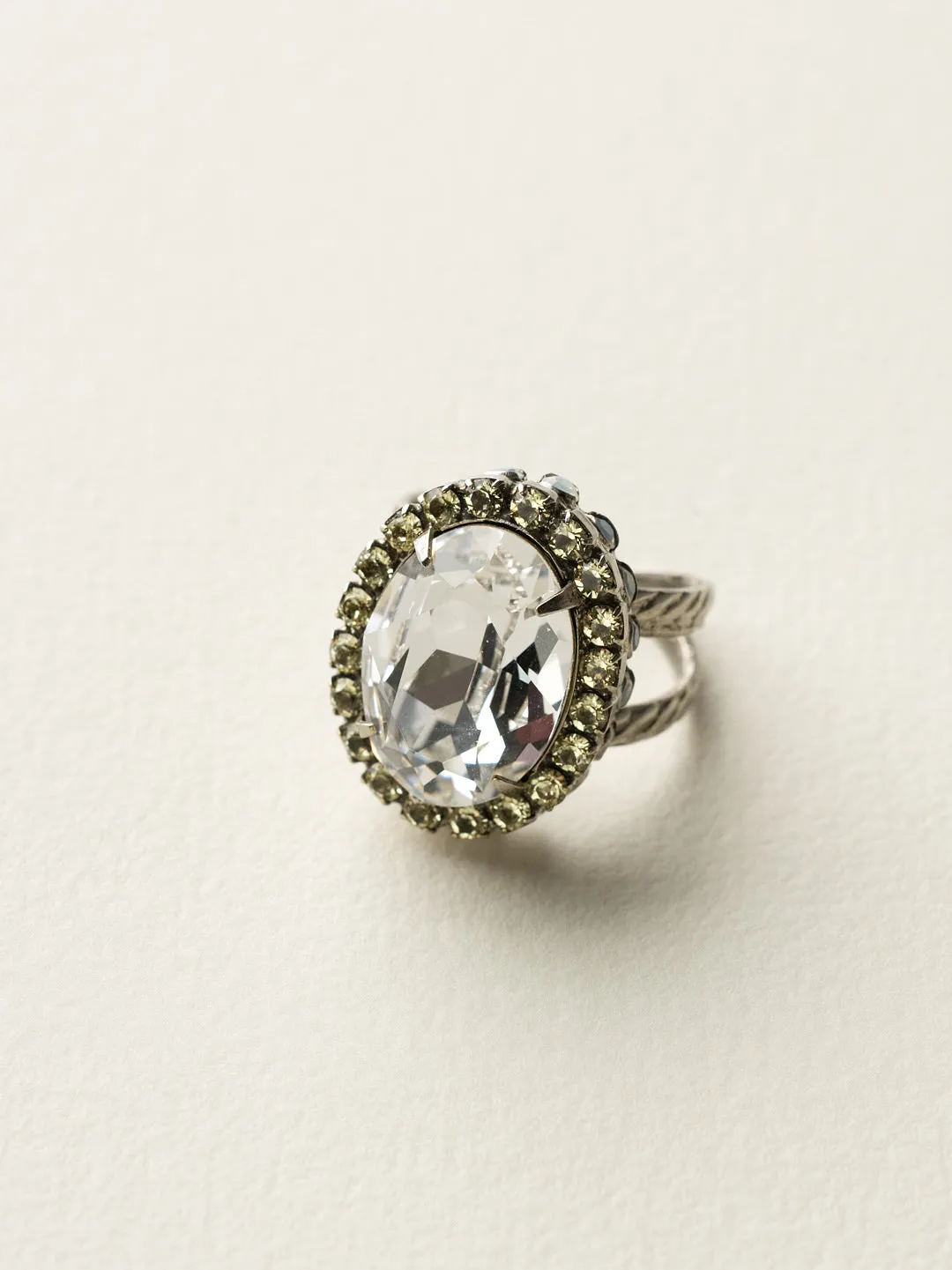 Glamorous Oval-Cut Cocktail Ring - RBT68ASLZ