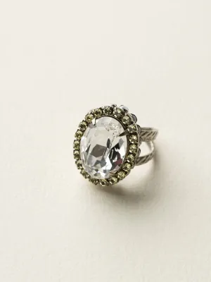 Glamorous Oval-Cut Cocktail Ring - RBT68ASLZ