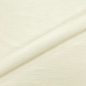Glamorous White Striped Velvet Upholstery Fabric 54"