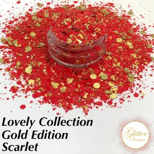 Glitter Boutique Lovely Collection Gold Edition - Scarlet