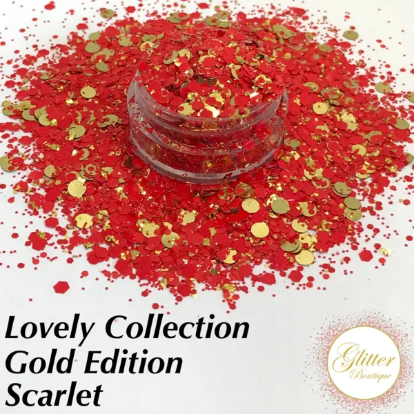 Glitter Boutique Lovely Collection Gold Edition - Scarlet