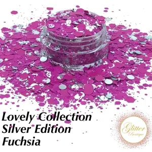 Glitter Boutique Lovely Collection Silver Edition - Fuchsia