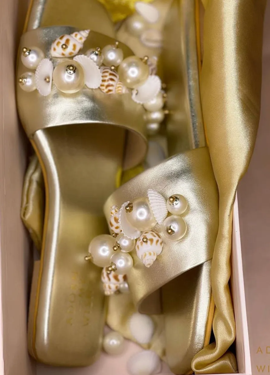 Gold Shell Slides