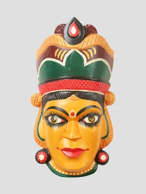 Handcrafted Wooden Mask in Colour
