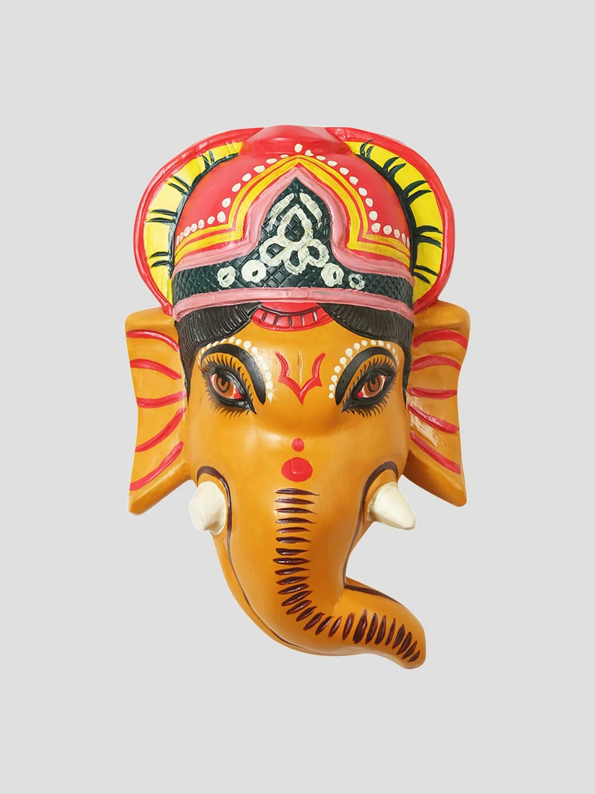 Handcrafted Wooden Mask in Colour