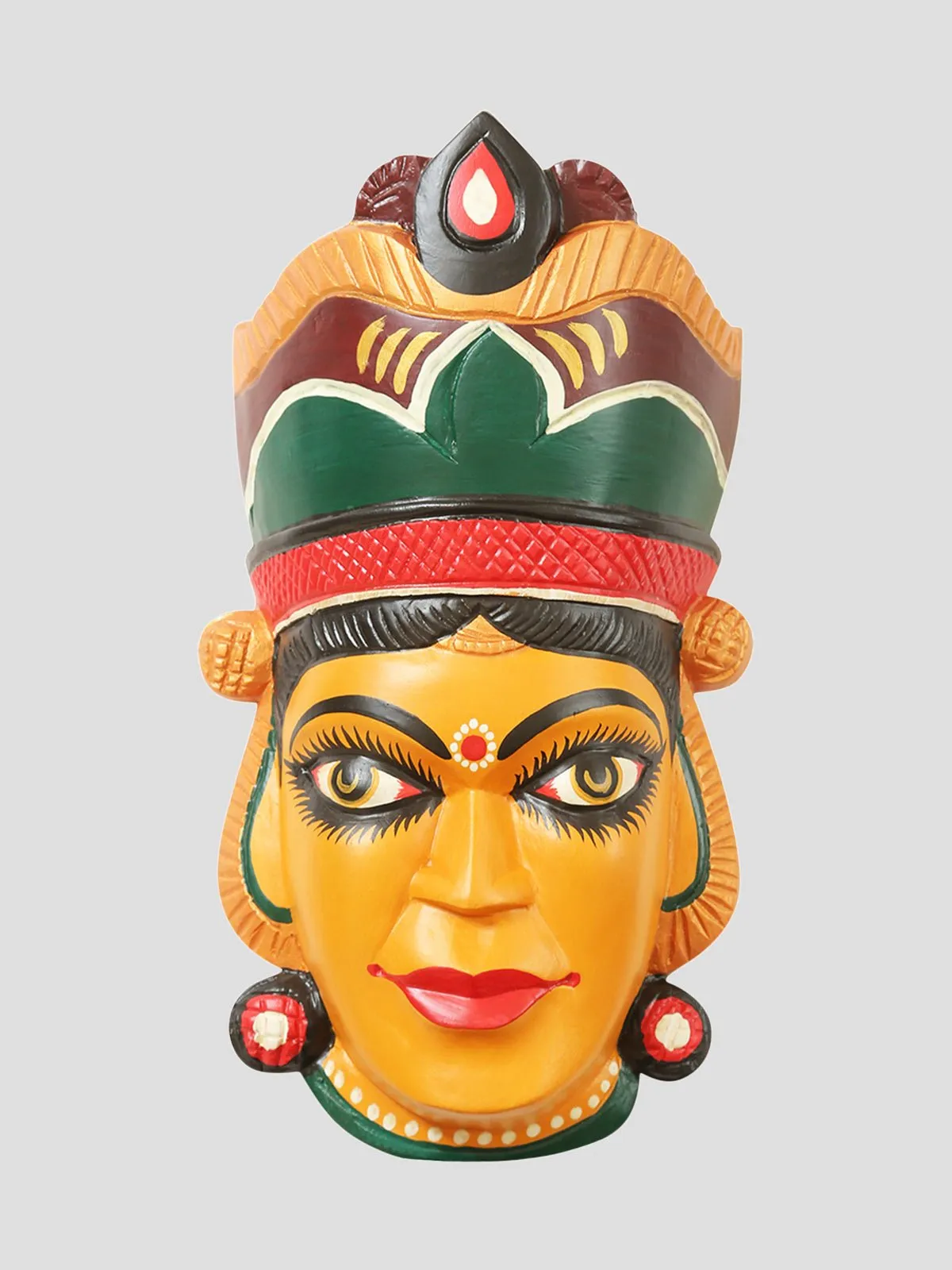Handcrafted Wooden Mask in Colour