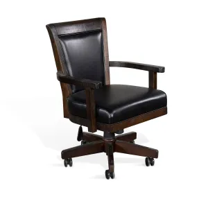 Homestead Game Chair w/ Casters, Cushion Seat & Back