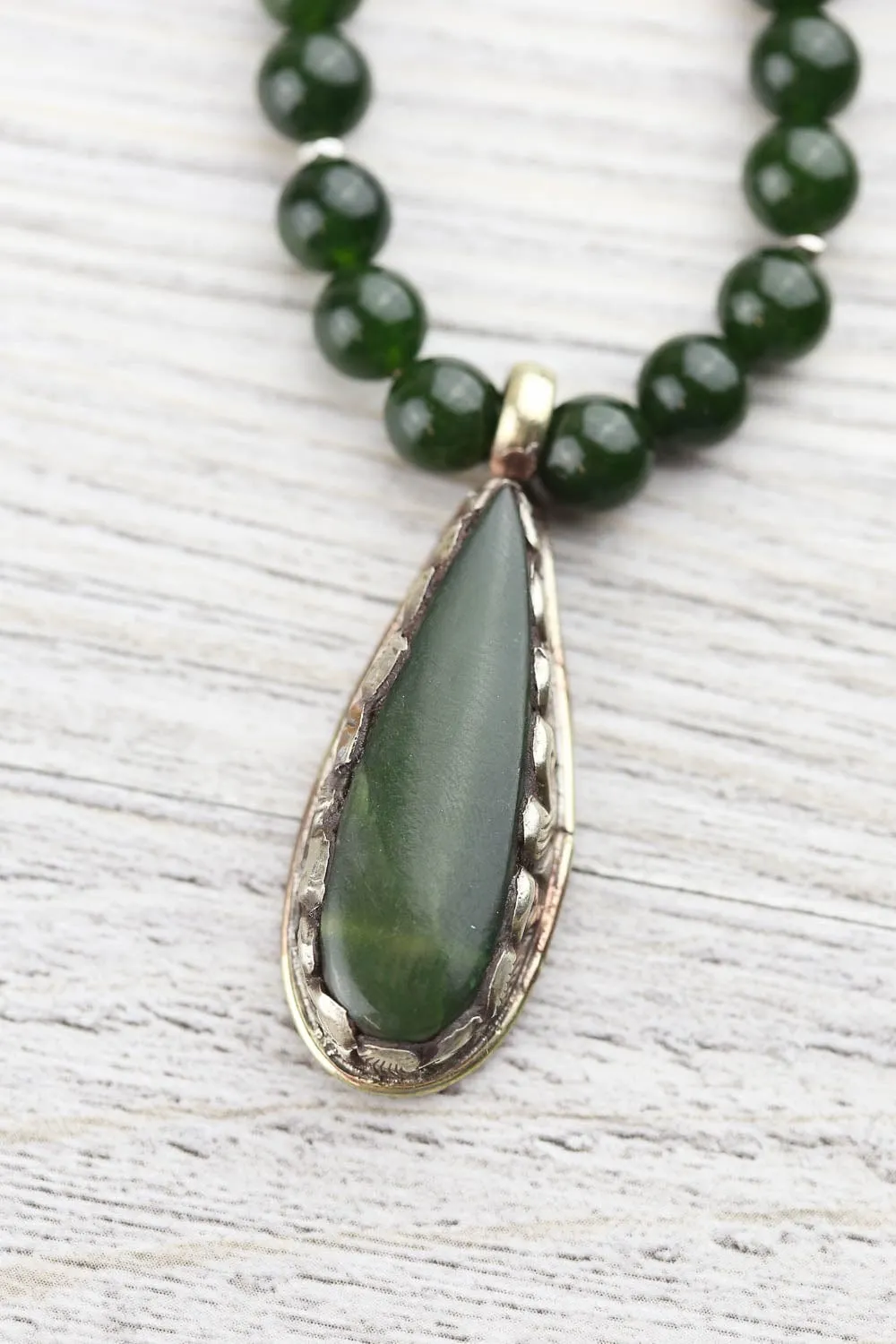 Jade Healing Mala Necklace