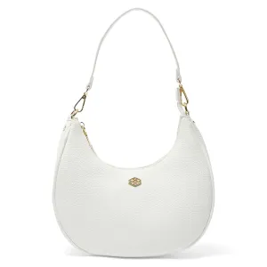 Julia Handbag in White Pebble