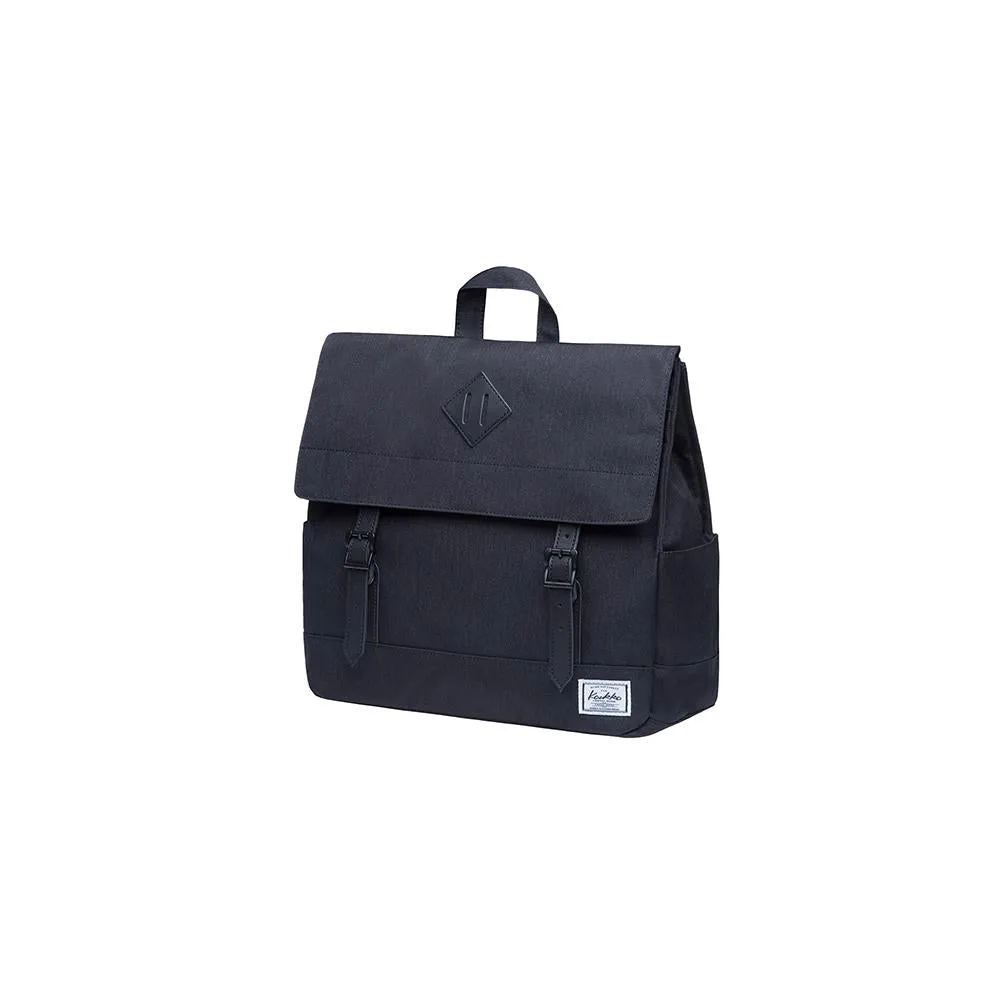 KAUKKO Stylish School Backpack  College Student, KS05-2 ( Black / 13.7L )