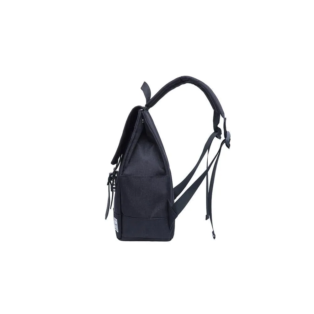 KAUKKO Stylish School Backpack  College Student, KS05-2 ( Black / 13.7L )