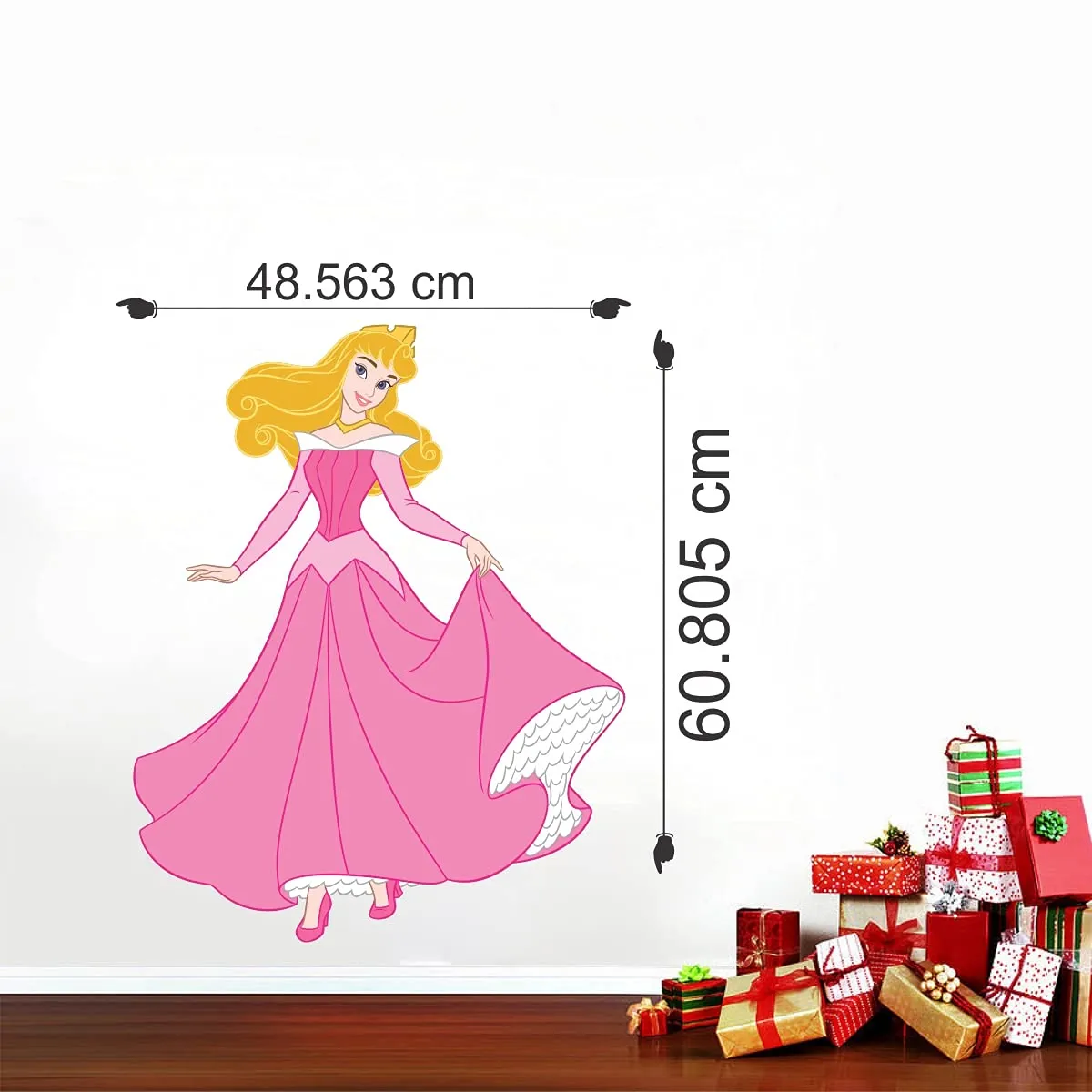 kotacreations Princess pic for Kids Wall Sticker Door,Window, Design Decal Standar(Cover Area:-76x69cm)DD060