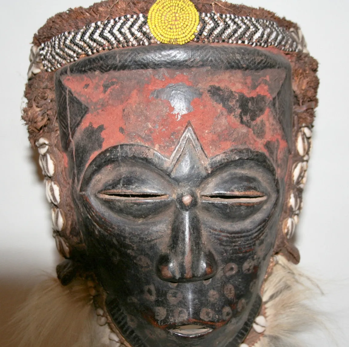 Kuba Lele Helmet Mask Rare Antique Congo DRC