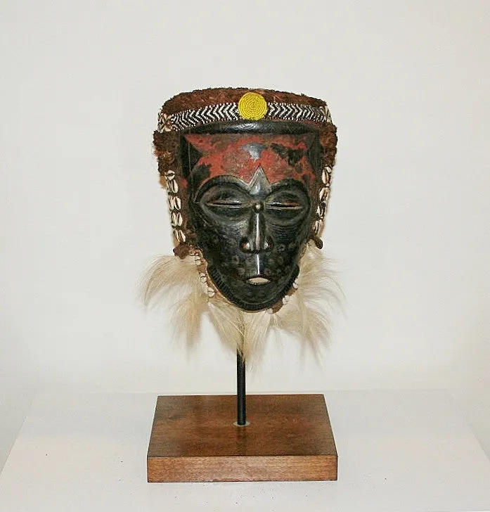 Kuba Lele Helmet Mask Rare Antique Congo DRC