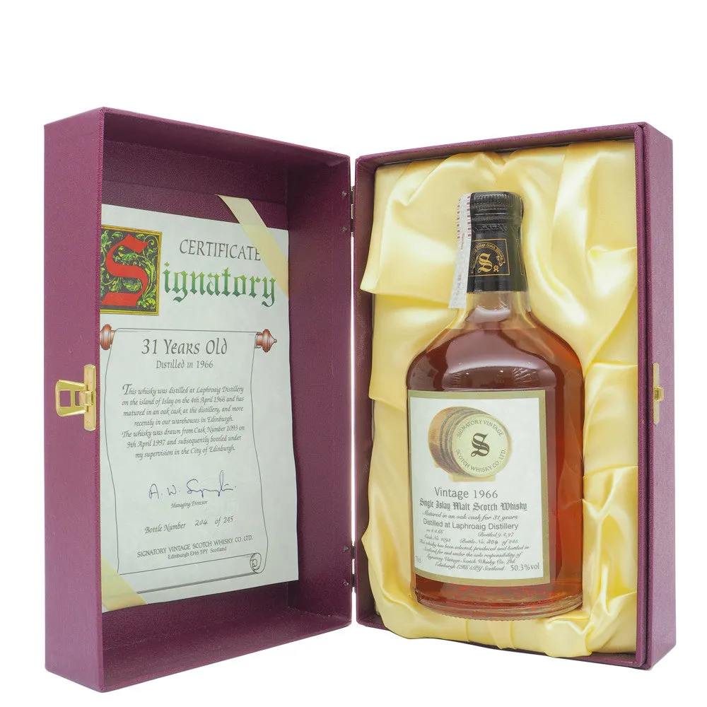 Laphroaig 1966 31 Years Signatory Vintage Cask 1093