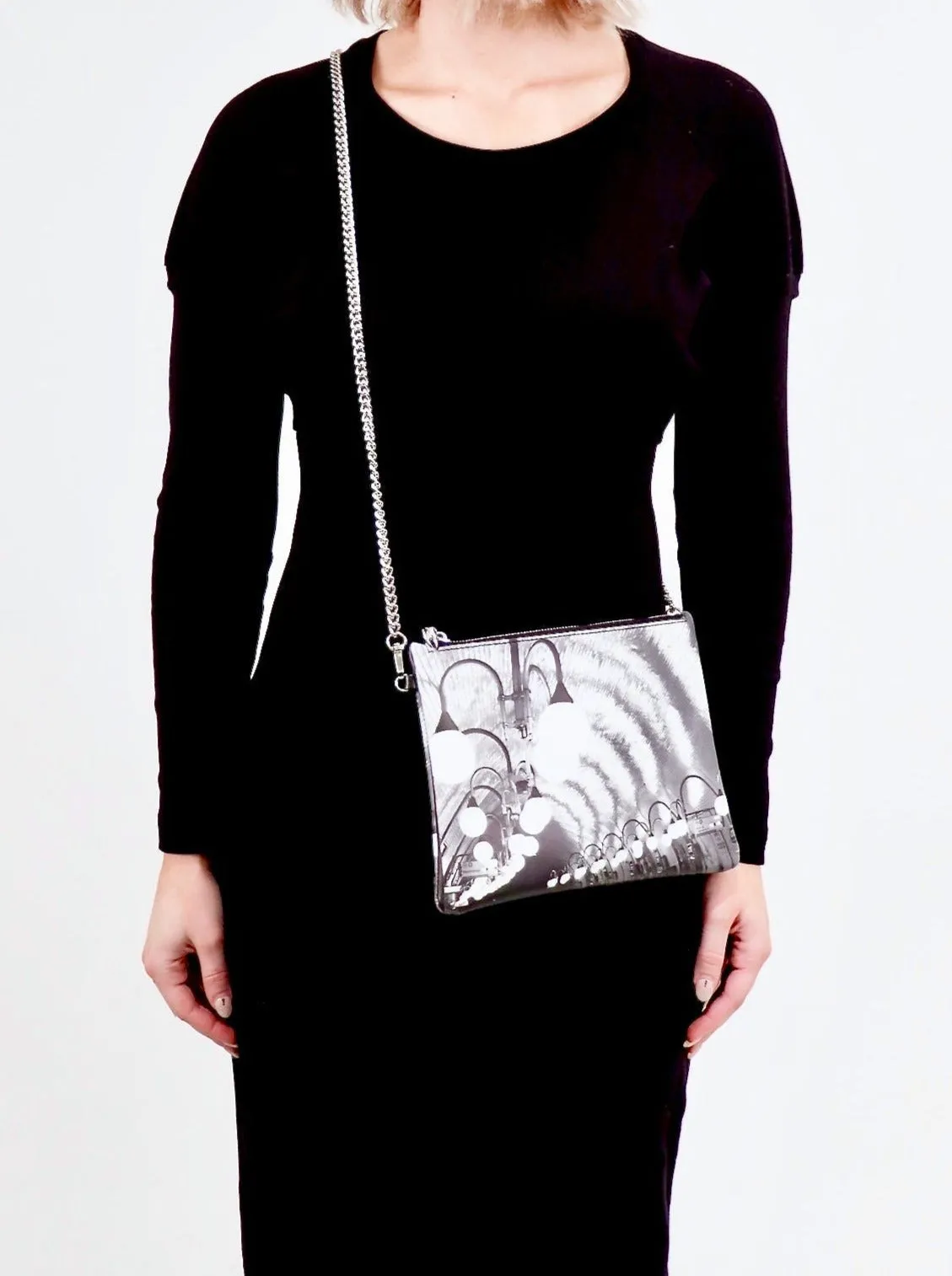 Leather Crossbody Bag in Metro Cité by Jessica Murray