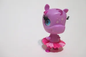 LIKE NEW Littlest Pet Shop Rare Ballerina Hippo 2394 Tricks & Talents Authentic SEE VIDEO NOV19NPO20