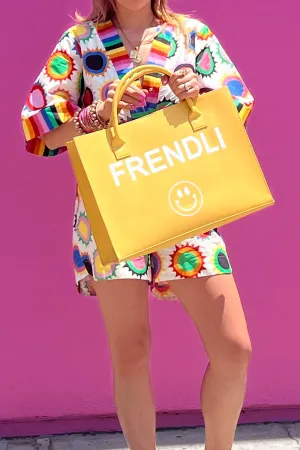 (Limited Edition)MODERN VEGAN TOTE - Frendli (Yellow)