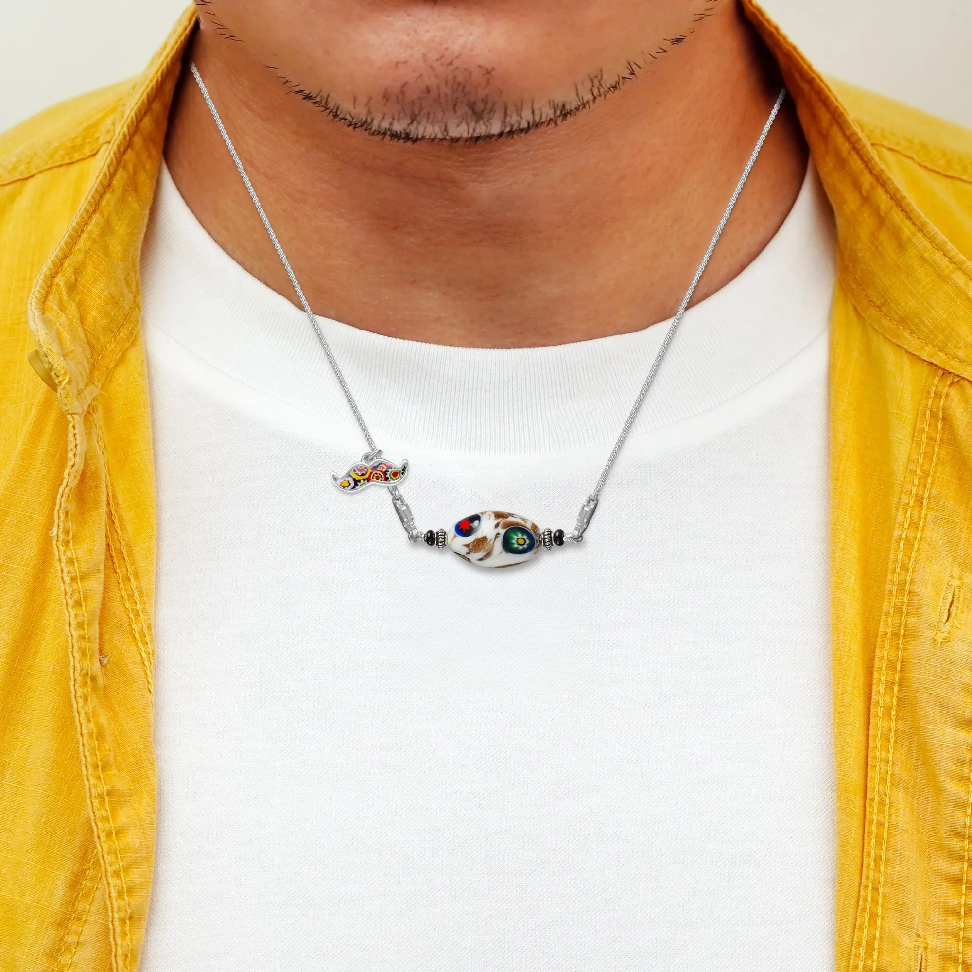 Marble White Legend Necklace IV