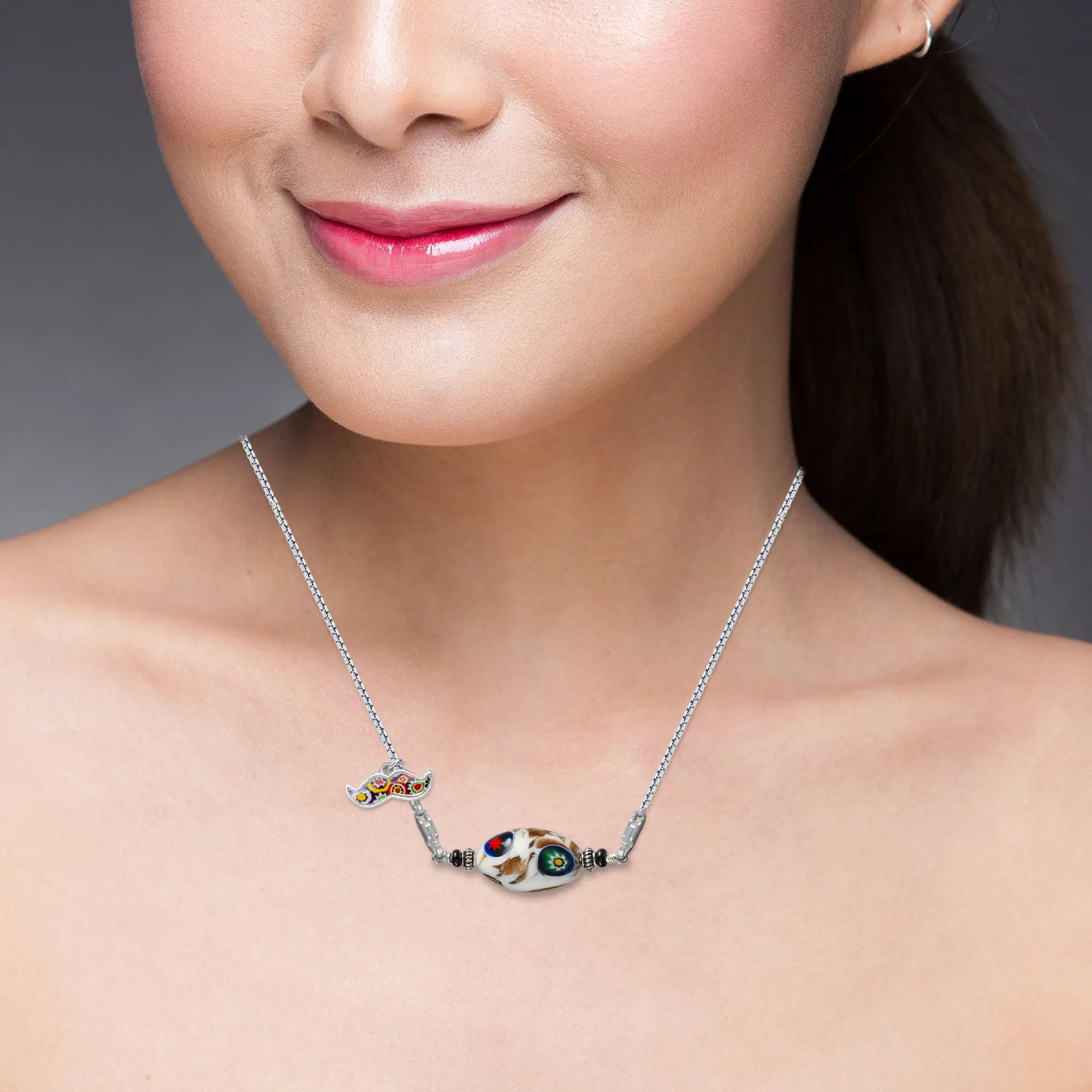 Marble White Legend Necklace IV